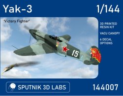 Photo1: 1/144 Yak-3 "Victory Fighter" (6 different types of decals included) #144007