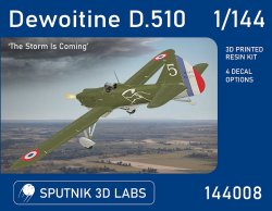 Photo1: 1/144 Dewoitine D.510 (4 different types of decals included) #144008