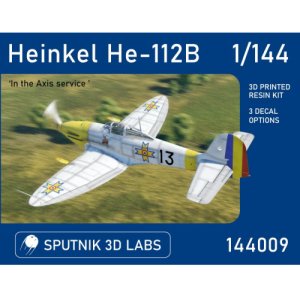 Photo: 1/144 Heinkel He-112B (3 decal options) #144009