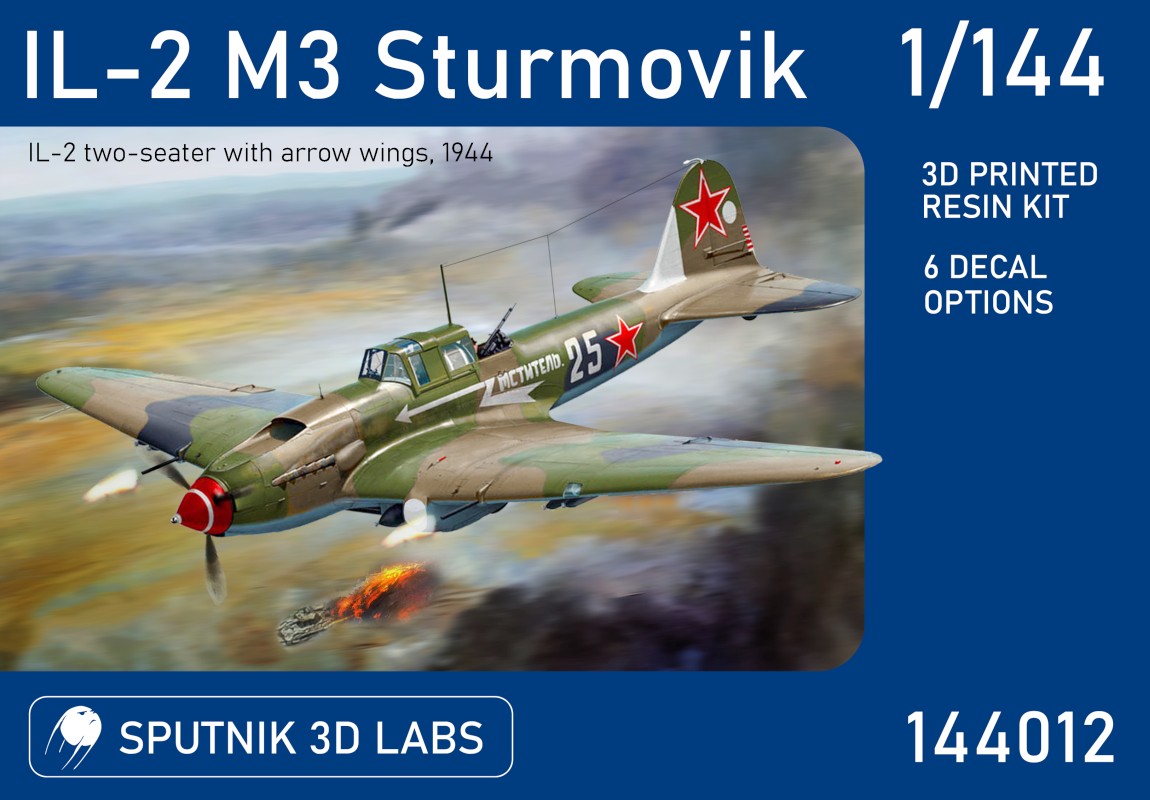 Photo1: 1/144 IL-2 M3 Sturmovik (6 decal options) #144012